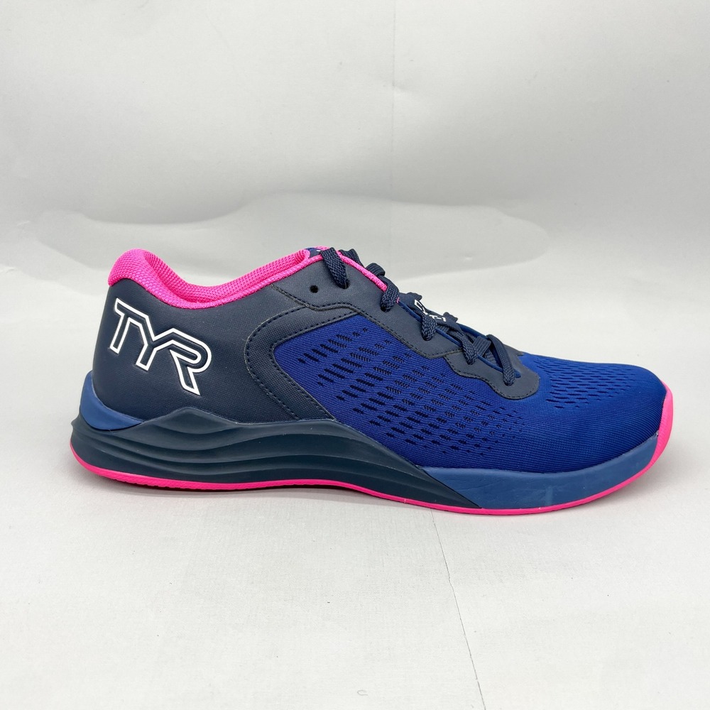 TYR CXT-1 Trainer Mens 10.5 Blue Pink Athletic Gym Shoes Sneakers CrossFit HIIT